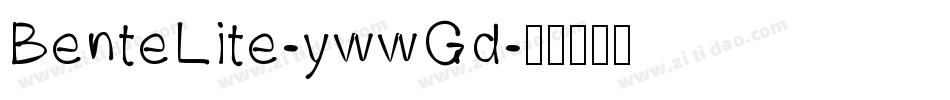 BenteLite-ywwGd字体转换