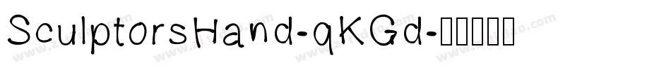 SculptorsHand-qKGd字体转换