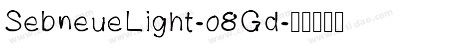 SebneueLight-o8Gd字体转换