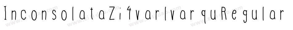 InconsolataZi4varlvarquRegular-42gD字体转换