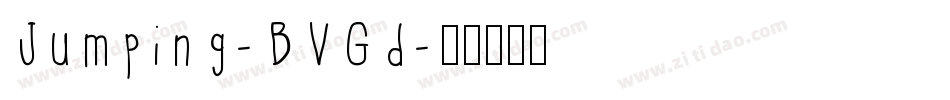 Jumping-BVGd字体转换