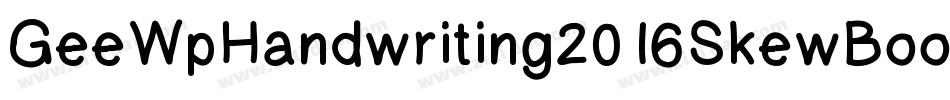 GeeWpHandwriting2016SkewBook-o6da字体转换