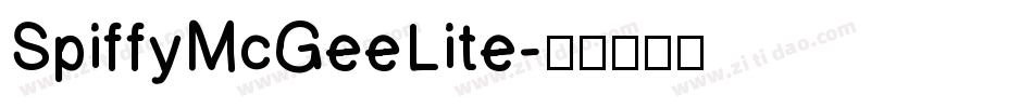 SpiffyMcGeeLite字体转换