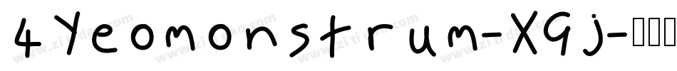4Yeomonstrum-XGj字体转换