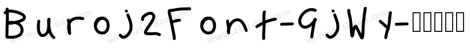 Buroj2Font-GjWy字体转换