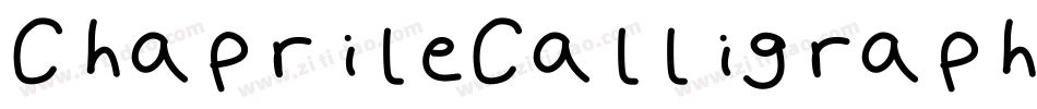 ChaprileCalligraphy-1GjXg字体转换