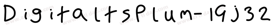 DigitaltsPlum-1Gj32字体转换