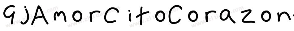 GjAmorcitoCorazon-lE6e字体转换