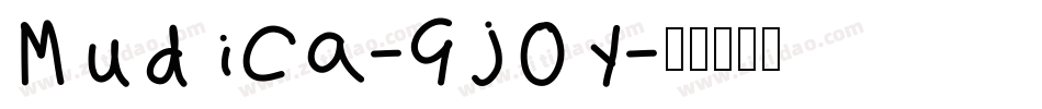 Mudica-GjOy字体转换