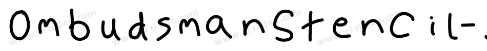 OmbudsmanStencil-jEEGj字体转换