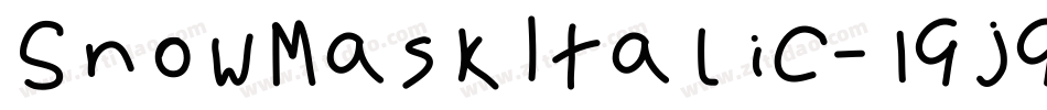 SnowMaskItalic-1GjGj字体转换