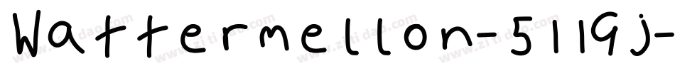 Wattermellon-511Gj字体转换