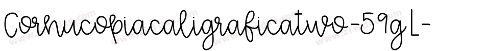 Cornucopiacaligraficatwo-59gL字体转换