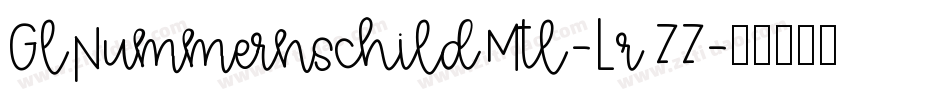 GlNummernschildMtl-LrZZ字体转换