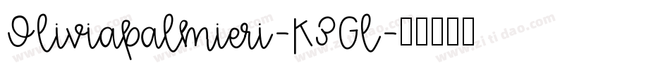 Oliviapalmieri-K3Gl字体转换