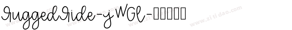 RuggedRide-jWGl字体转换