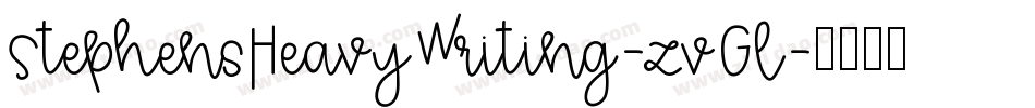 StephensHeavyWriting-zvGl字体转换