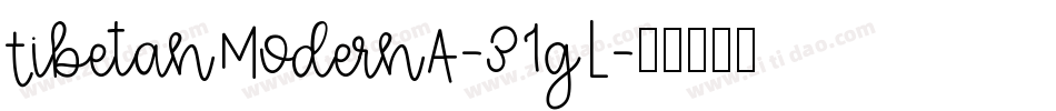 TibetanModernA-31gL字体转换