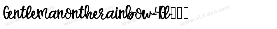 Gentlemanontherainbow-41Gl字体转换