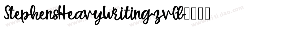 StephensHeavyWriting-zvGl字体转换