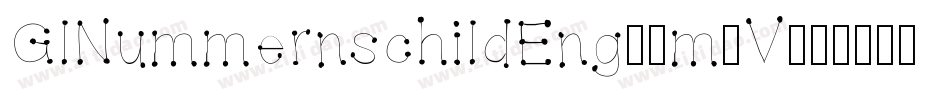 GlNummernschildEng-5m3V字体转换