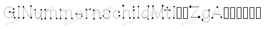 GlNummernschildMtl-6ZgA字体转换