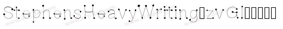 StephensHeavyWriting-zvGl字体转换