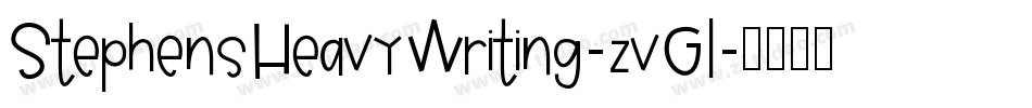StephensHeavyWriting-zvGl字体转换