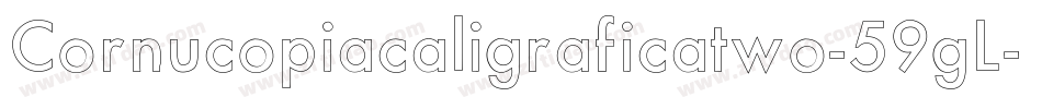 Cornucopiacaligraficatwo-59gL字体转换