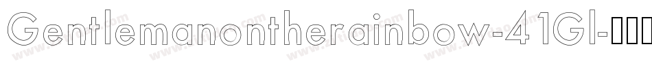 Gentlemanontherainbow-41Gl字体转换