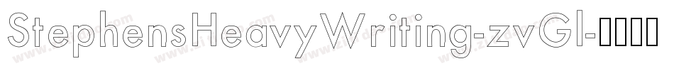 StephensHeavyWriting-zvGl字体转换