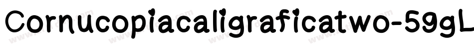 Cornucopiacaligraficatwo-59gL字体转换