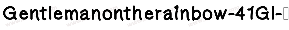 Gentlemanontherainbow-41Gl字体转换