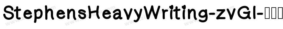 StephensHeavyWriting-zvGl字体转换
