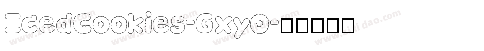 IcedCookies-GxyO字体转换 IcedCookies-GxyO字体转换