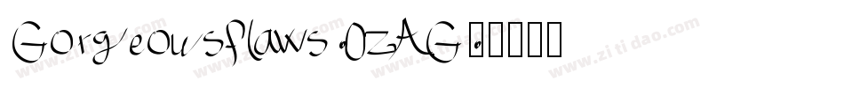 Gorgeousflaws-0zAG字体转换