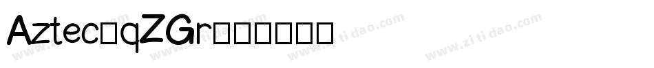 Aztec-qZGr字体转换
