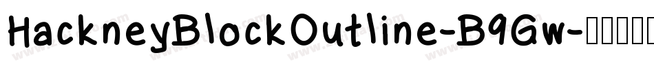 HackneyBlockOutline-B9Gw字体转换