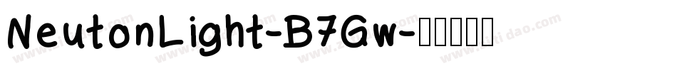 NeutonLight-B7Gw字体转换