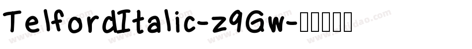 TelfordItalic-z9Gw字体转换