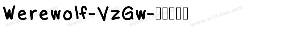Werewolf-VzGw字体转换