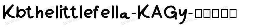 Kbthelittlefella-KAGy字体转换