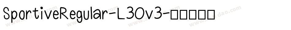 SportiveRegular-L3Ov3字体转换