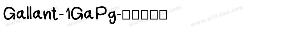 Gallant-1GaPg字体转换