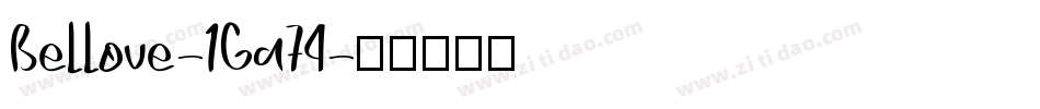Bellove-1Ga74字体转换