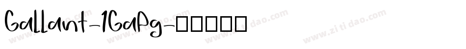 Gallant-1GaPg字体转换