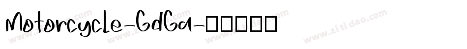 Motorcycle-GdGa字体转换
