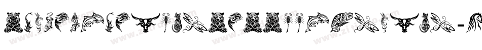 TribalDragonsTattooDesigns-V05y字体转换