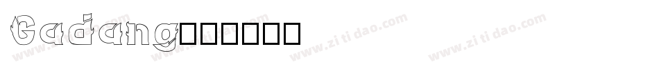 Gadang字体转换