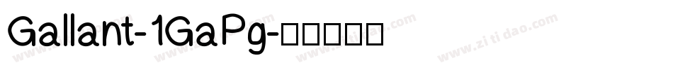 Gallant-1GaPg字体转换